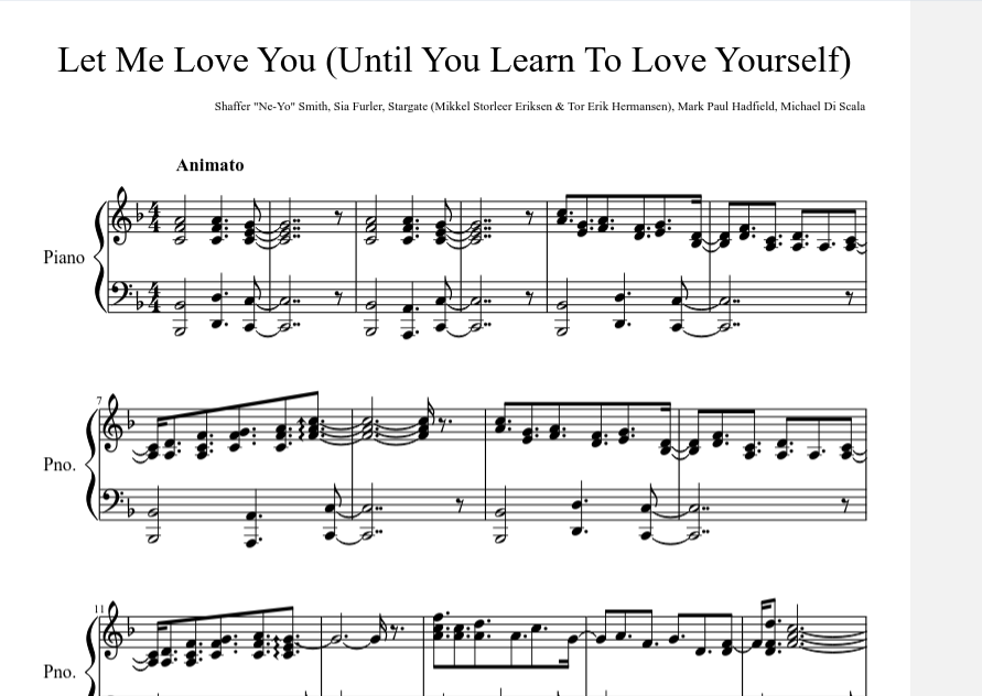 Let Me Love You(Until You Learn To Love Yourself)钢琴谱五线谱欢乐合唱团钢琴谱网| ninept钢琴谱网|钢琴谱|ninept|钢琴谱|简谱|钢琴教程|钢琴软件|五线谱|钢琴网|曲谱网|ninept钢琴| ninept.com|钢琴软件|音乐软件ninept钢琴