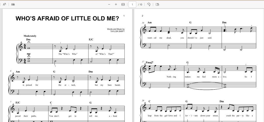 《Who’s Afraid of Little Old Me?》简单版easy-piano- Taylor Swift霉霉歌曲钢琴版钢琴谱五线谱钢琴谱网| ninept钢琴谱网|钢琴谱|ninept|钢琴谱|简谱|钢琴教程|钢琴软件|五线谱|钢琴网|曲谱网|ninept钢琴| ninept.com|钢琴软件|音乐软件ninept钢琴