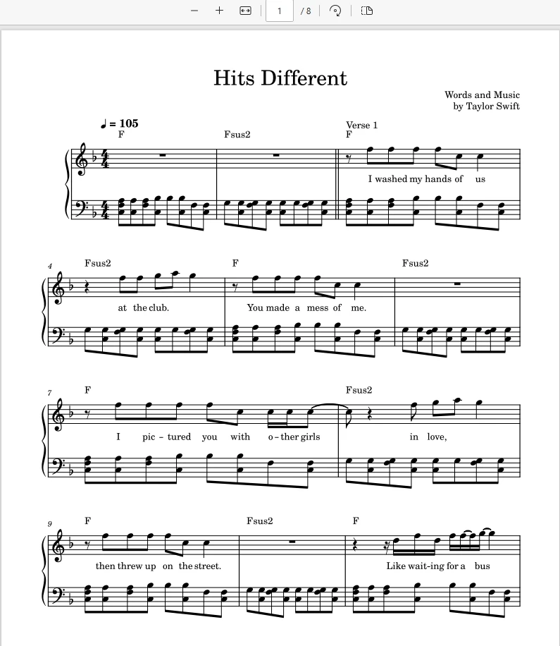 Hits Different – Taylor Swift霉霉钢琴谱五线谱钢琴版钢琴谱网| ninept钢琴谱网|钢琴谱|ninept|钢琴谱|简谱|钢琴教程|钢琴软件|五线谱|钢琴网|曲谱网|ninept钢琴| ninept.com|钢琴软件|音乐软件ninept钢琴