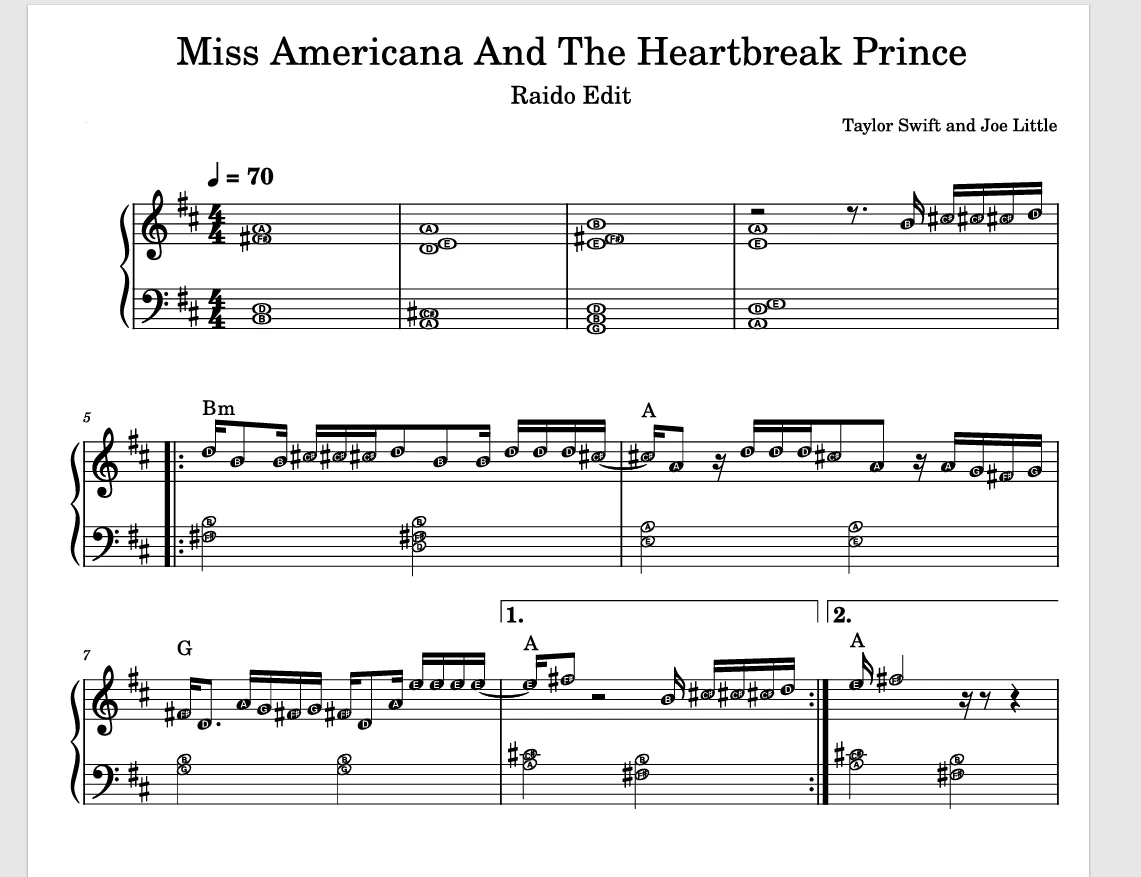 Miss americana and the heartbreak prince – Taylor Swift钢琴版钢琴谱五线谱钢琴谱网| ninept钢琴谱网|钢琴谱|ninept|钢琴谱|简谱|钢琴教程|钢琴软件|五线谱|钢琴网|曲谱网|ninept钢琴| ninept.com|钢琴软件|音乐软件ninept钢琴