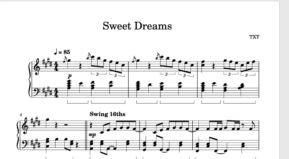 Sweet Dreams-TXT钢琴谱五线谱钢琴曲钢琴谱网| ninept钢琴谱网|钢琴谱|ninept|钢琴谱|简谱|钢琴教程|钢琴软件|五线谱|钢琴网|曲谱网|ninept钢琴| ninept.com|钢琴软件|音乐软件ninept钢琴