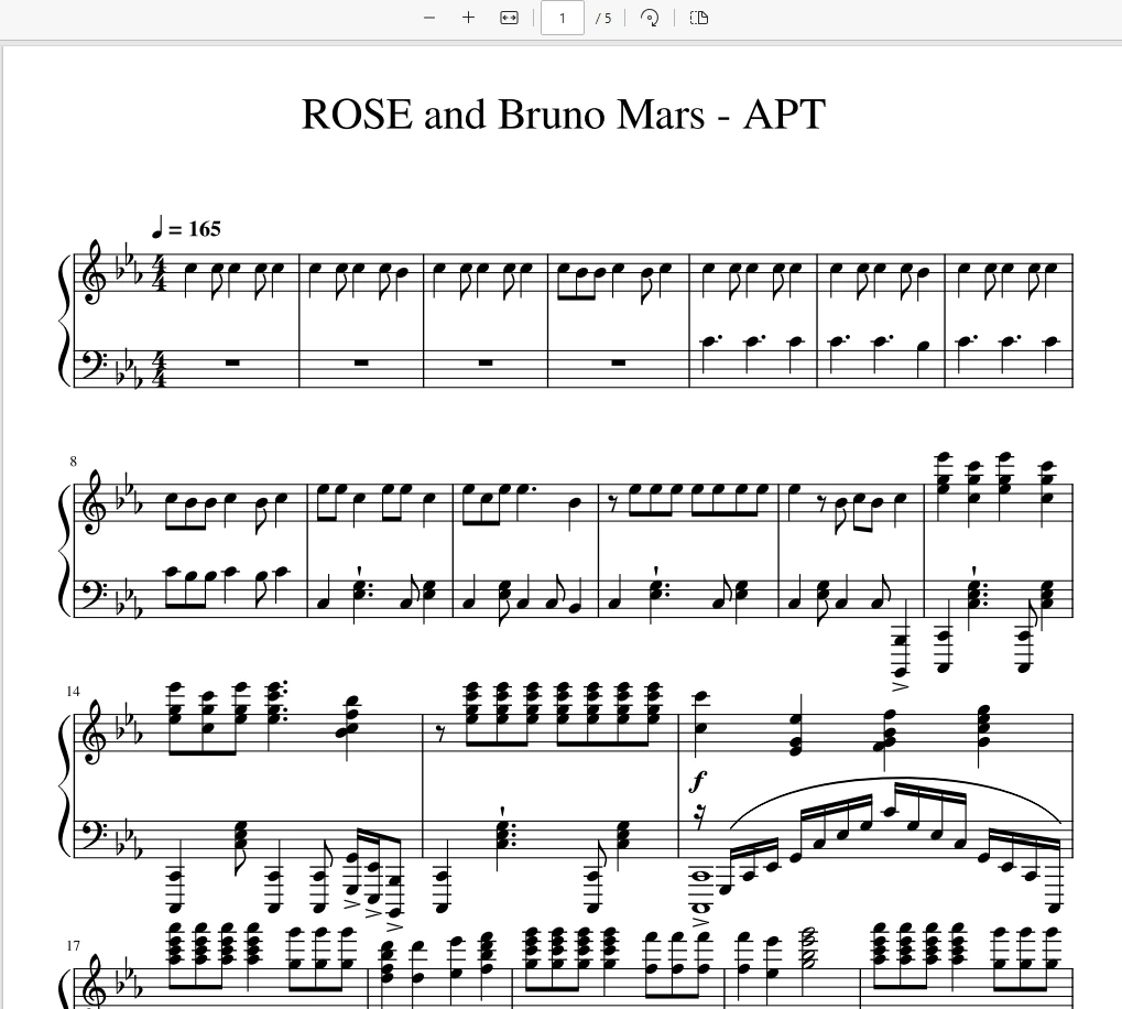 APT. 改编炫技版钢琴谱- Rosé & Bruno Mars钢琴谱五线谱钢琴版钢琴谱网| ninept钢琴谱网|钢琴谱|ninept|钢琴谱|简谱|钢琴教程|钢琴软件|五线谱|钢琴网|曲谱网|ninept钢琴| ninept.com|钢琴软件|音乐软件ninept钢琴