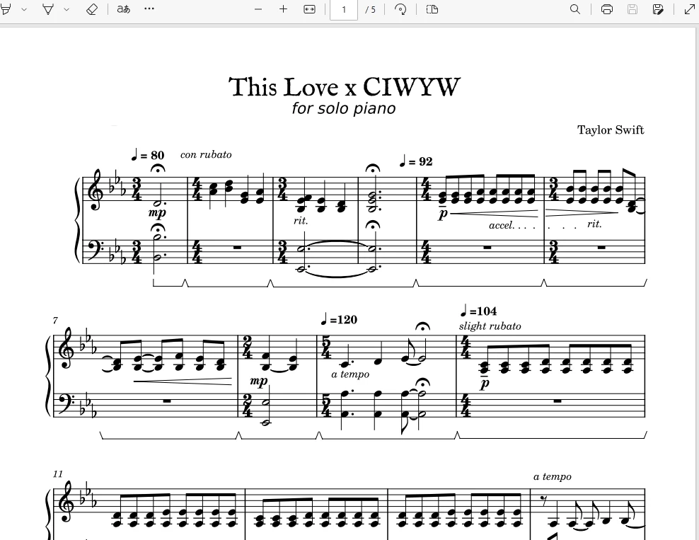 This Love和CIWYW-taylor swift霉霉钢琴谱五线谱钢琴谱网| ninept钢琴谱网|钢琴谱|ninept|钢琴谱|简谱|钢琴教程|钢琴软件|五线谱|钢琴网|曲谱网|ninept钢琴| ninept.com|钢琴软件|音乐软件ninept钢琴