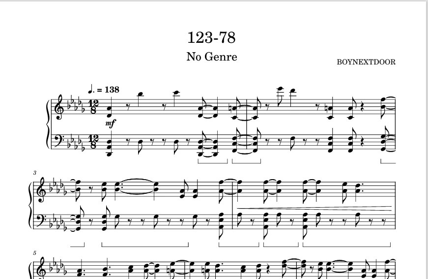 BOYNEXTDOOR「123-78」钢琴版钢琴曲钢琴谱五线谱钢琴谱网| ninept钢琴谱网|钢琴谱|ninept|钢琴谱|简谱|钢琴教程|钢琴软件|五线谱|钢琴网|曲谱网|ninept钢琴| ninept.com|钢琴软件|音乐软件ninept钢琴