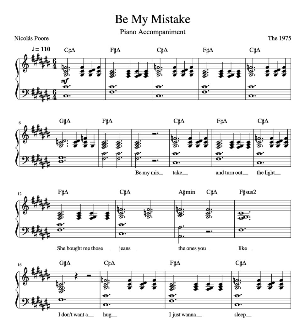 图片[1]钢琴谱网| ninept钢琴谱网|钢琴谱|ninept|钢琴谱|简谱|钢琴教程|钢琴软件|五线谱|钢琴网|曲谱网|ninept钢琴| ninept.com|钢琴软件|音乐软件Be My Mistake – The 1975钢琴版钢琴曲钢琴谱五线谱钢琴谱网| ninept钢琴谱网|钢琴谱|ninept|钢琴谱|简谱|钢琴教程|钢琴软件|五线谱|钢琴网|曲谱网|ninept钢琴| ninept.com|钢琴软件|音乐软件ninept钢琴
