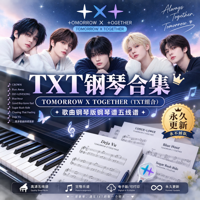 135首TXT钢琴合集-TOMORROW X TOGETHER（TXT组合）歌曲钢琴版钢琴谱五线谱钢琴谱网| ninept钢琴谱网|钢琴谱|ninept|钢琴谱|简谱|钢琴教程|钢琴软件|五线谱|钢琴网|曲谱网|ninept钢琴| ninept.com|钢琴软件|音乐软件ninept钢琴