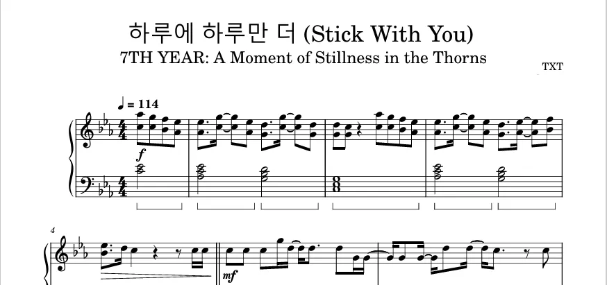 图片[1]钢琴谱网| ninept钢琴谱网|钢琴谱|ninept|钢琴谱|简谱|钢琴教程|钢琴软件|五线谱|钢琴网|曲谱网|ninept钢琴| ninept.com|钢琴软件|音乐软件Stick With You -TXT(TOMORROW X TOGETHER)钢琴谱五线谱钢琴版钢琴曲(共3页)