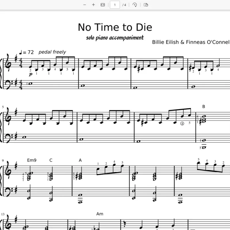 《No Time to Die》-Billie_Eilish钢琴谱五线谱钢琴版钢琴曲钢琴谱网| ninept钢琴谱网|钢琴谱|ninept|钢琴谱|简谱|钢琴教程|钢琴软件|五线谱|钢琴网|曲谱网|ninept钢琴| ninept.com|钢琴软件|音乐软件ninept钢琴