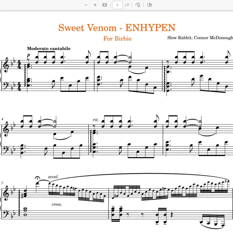 Sweet Venom - ENHYPEN钢琴版钢琴曲钢琴谱五线谱钢琴谱网| ninept钢琴谱网|钢琴谱|ninept|钢琴谱|简谱|钢琴教程|钢琴软件|五线谱|钢琴网|曲谱网|ninept钢琴| ninept.com|钢琴软件|音乐软件ninept钢琴