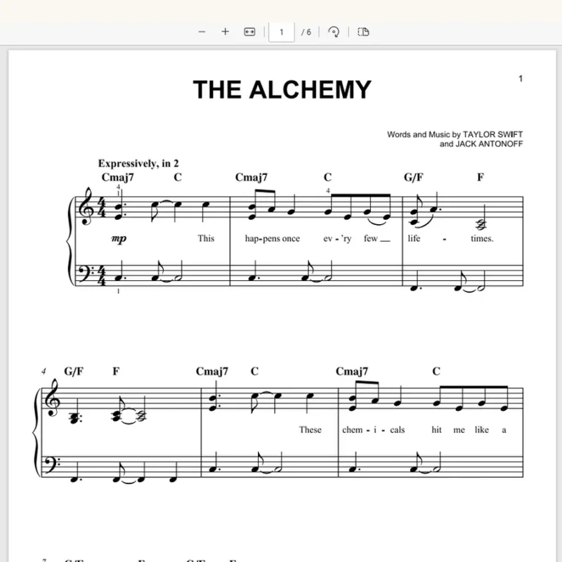 The Alchemy简单版-TaylorSwift-Easy Piano霉霉歌曲钢琴版钢琴谱五线谱the alchemy钢琴简单版钢琴谱网| ninept钢琴谱网|钢琴谱|ninept|钢琴谱|简谱|钢琴教程|钢琴软件|五线谱|钢琴网|曲谱网|ninept钢琴| ninept.com|钢琴软件|音乐软件ninept钢琴