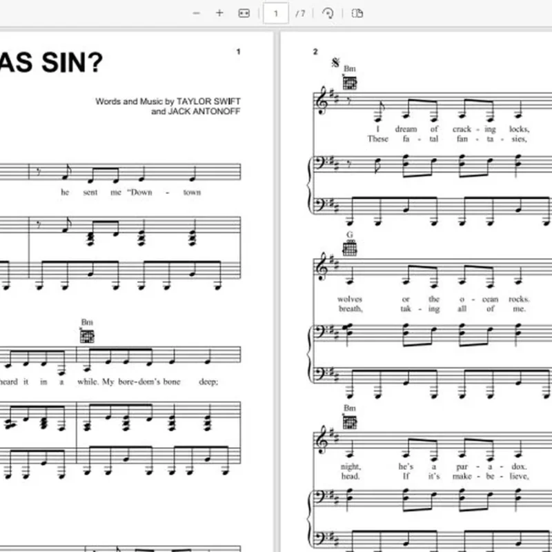 《Guilty as Sin？》官方原版 - Taylor Swift霉霉歌曲钢琴版钢琴谱五线谱钢琴谱网| ninept钢琴谱网|钢琴谱|ninept|钢琴谱|简谱|钢琴教程|钢琴软件|五线谱|钢琴网|曲谱网|ninept钢琴| ninept.com|钢琴软件|音乐软件ninept钢琴