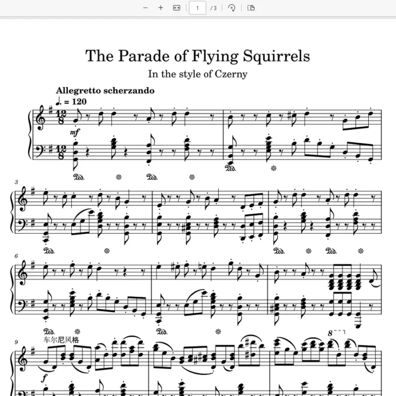 《飞鼠进行曲 The Parade of Flying Squirrels》 HOYO-MiX钢琴版钢琴曲钢琴谱五线谱钢琴谱网| ninept钢琴谱网|钢琴谱|ninept|钢琴谱|简谱|钢琴教程|钢琴软件|五线谱|钢琴网|曲谱网|ninept钢琴| ninept.com|钢琴软件|音乐软件ninept钢琴