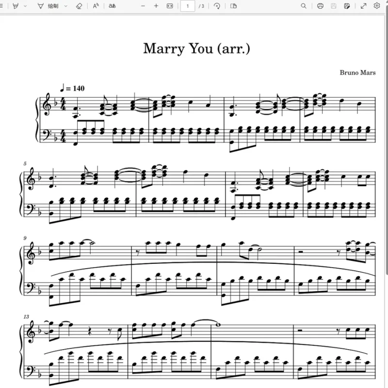 《MarryYou》Bruno Mars火星哥-求婚神曲，致生命里最爱的她marry you钢琴谱钢琴版钢琴曲五线谱钢琴谱网| ninept钢琴谱网|钢琴谱|ninept|钢琴谱|简谱|钢琴教程|钢琴软件|五线谱|钢琴网|曲谱网|ninept钢琴| ninept.com|钢琴软件|音乐软件ninept钢琴