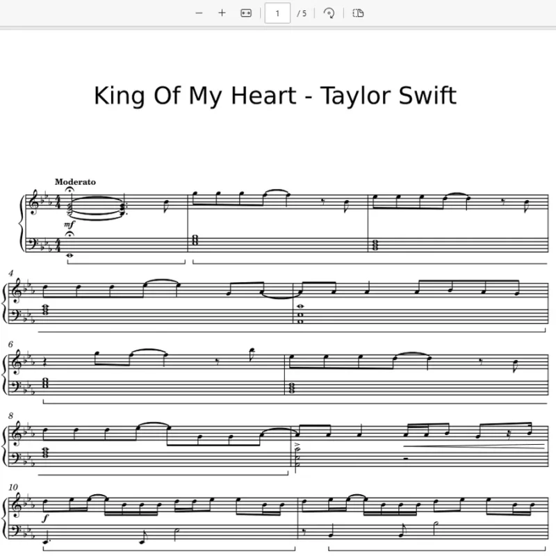 King Of My Heart - Taylor Swift钢琴版钢琴曲钢琴谱五线谱钢琴谱网| ninept钢琴谱网|钢琴谱|ninept|钢琴谱|简谱|钢琴教程|钢琴软件|五线谱|钢琴网|曲谱网|ninept钢琴| ninept.com|钢琴软件|音乐软件ninept钢琴
