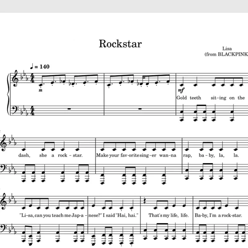 Rockstar – Lisa2024新歌钢琴谱五线谱带歌词钢琴谱网| ninept钢琴谱网|钢琴谱|ninept|钢琴谱|简谱|钢琴教程|钢琴软件|五线谱|钢琴网|曲谱网|ninept钢琴| ninept.com|钢琴软件|音乐软件ninept钢琴