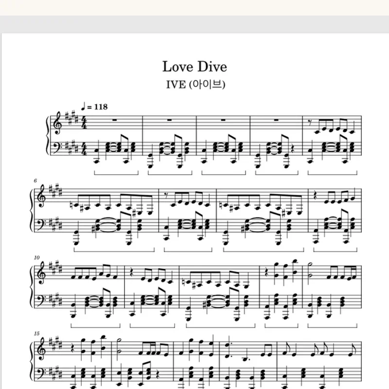 Love Dive – IVE (아이브)钢琴版钢琴曲钢琴谱五线谱钢琴谱网| ninept钢琴谱网|钢琴谱|ninept|钢琴谱|简谱|钢琴教程|钢琴软件|五线谱|钢琴网|曲谱网|ninept钢琴| ninept.com|钢琴软件|音乐软件ninept钢琴