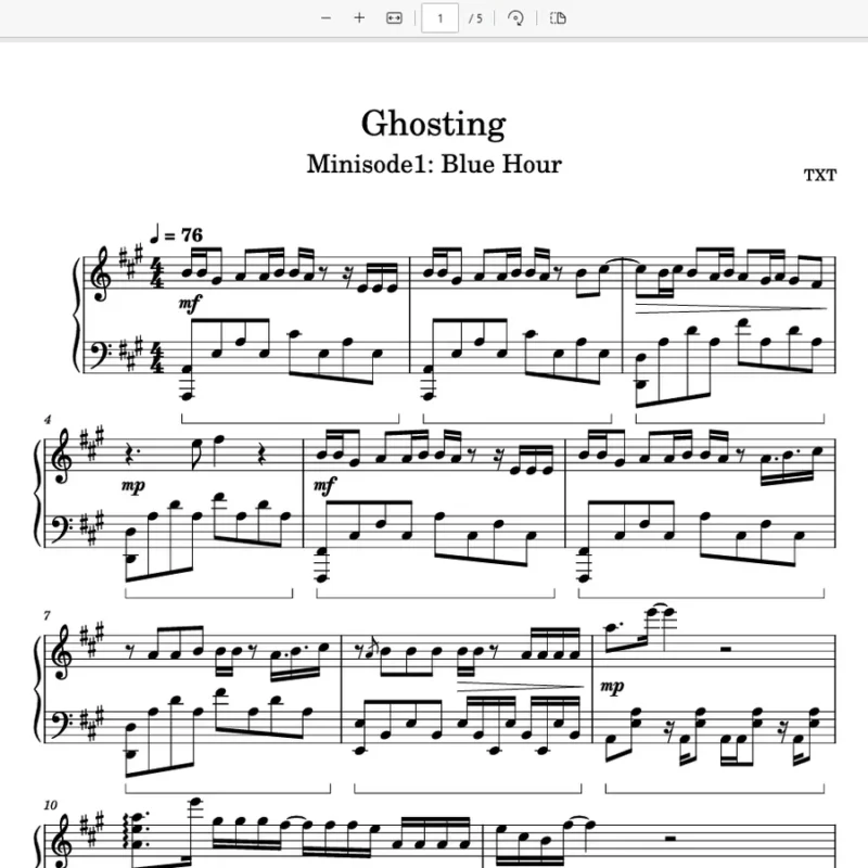 《Ghosting》-TXT-Minisode1： Blue Hour钢琴版钢琴曲五线谱钢琴谱网| ninept钢琴谱网|钢琴谱|ninept|钢琴谱|简谱|钢琴教程|钢琴软件|五线谱|钢琴网|曲谱网|ninept钢琴| ninept.com|钢琴软件|音乐软件ninept钢琴