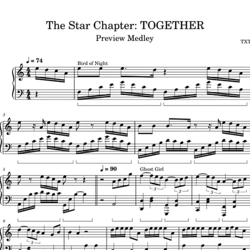 The STAR Chapter TOGETHER Preview Medley-TXT钢琴谱五线谱钢琴版钢琴曲钢琴谱五线谱钢琴版钢琴曲钢琴谱网| ninept钢琴谱网|钢琴谱|ninept|钢琴谱|简谱|钢琴教程|钢琴软件|五线谱|钢琴网|曲谱网|ninept钢琴| ninept.com|钢琴软件|音乐软件ninept钢琴