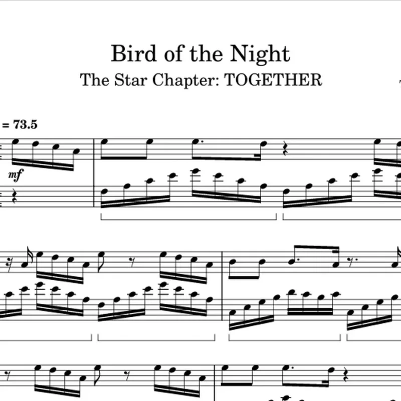 Bird of the Night -TXT Taehyun钢琴版钢琴曲钢琴谱五线谱钢琴谱网| ninept钢琴谱网|钢琴谱|ninept|钢琴谱|简谱|钢琴教程|钢琴软件|五线谱|钢琴网|曲谱网|ninept钢琴| ninept.com|钢琴软件|音乐软件ninept钢琴