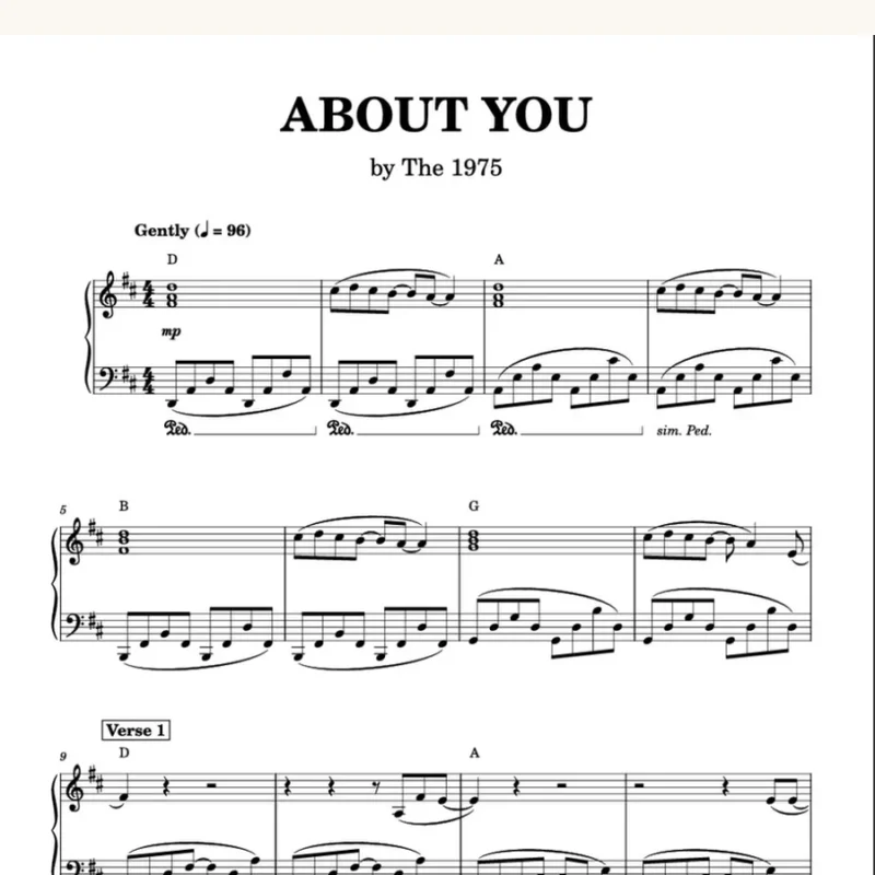 About You - The 1975钢琴谱五线谱钢琴版钢琴曲钢琴谱网| ninept钢琴谱网|钢琴谱|ninept|钢琴谱|简谱|钢琴教程|钢琴软件|五线谱|钢琴网|曲谱网|ninept钢琴| ninept.com|钢琴软件|音乐软件ninept钢琴