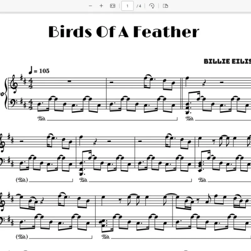 《BIRDS OF A FEATHER》- Billie Eilish原版钢琴谱 全网首发 钢琴版钢琴曲五线谱钢琴谱网| ninept钢琴谱网|钢琴谱|ninept|钢琴谱|简谱|钢琴教程|钢琴软件|五线谱|钢琴网|曲谱网|ninept钢琴| ninept.com|钢琴软件|音乐软件ninept钢琴
