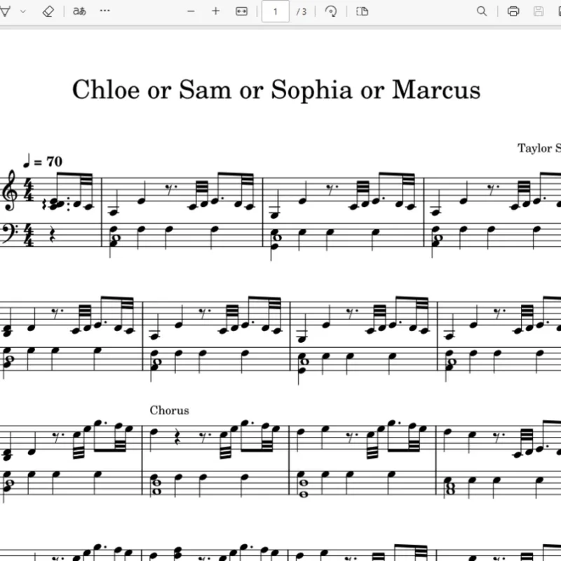 《Chloe or Sam or Sophia or Marcus》–Taylor Swift钢琴版钢琴曲钢琴谱五线谱视频同款钢琴谱网| ninept钢琴谱网|钢琴谱|ninept|钢琴谱|简谱|钢琴教程|钢琴软件|五线谱|钢琴网|曲谱网|ninept钢琴| ninept.com|钢琴软件|音乐软件ninept钢琴