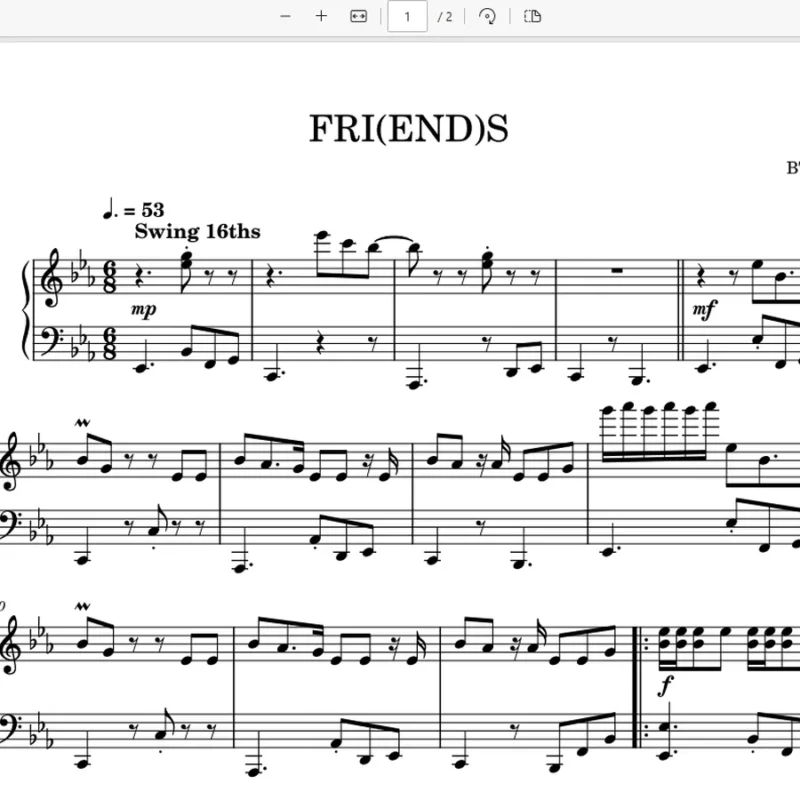 FRI(END)S - BTS V钢琴曲钢琴版钢琴谱五线谱钢琴谱网| ninept钢琴谱网|钢琴谱|ninept|钢琴谱|简谱|钢琴教程|钢琴软件|五线谱|钢琴网|曲谱网|ninept钢琴| ninept.com|钢琴软件|音乐软件ninept钢琴
