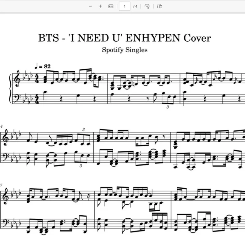 I Need U – BTS I NEED U – BTS / ENHYPEN Cover防弹少年团钢琴曲钢琴版钢琴谱五线谱钢琴谱网| ninept钢琴谱网|钢琴谱|ninept|钢琴谱|简谱|钢琴教程|钢琴软件|五线谱|钢琴网|曲谱网|ninept钢琴| ninept.com|钢琴软件|音乐软件ninept钢琴