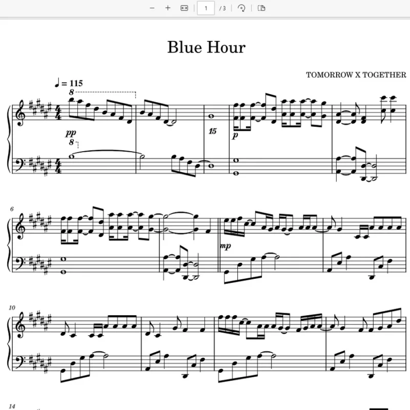 Blue Hour - TXT钢琴版钢琴谱钢琴曲五线谱钢琴谱网| ninept钢琴谱网|钢琴谱|ninept|钢琴谱|简谱|钢琴教程|钢琴软件|五线谱|钢琴网|曲谱网|ninept钢琴| ninept.com|钢琴软件|音乐软件ninept钢琴